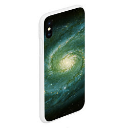 Чехол iPhone XS Max матовый Галактический мир, цвет: 3D-белый — фото 2