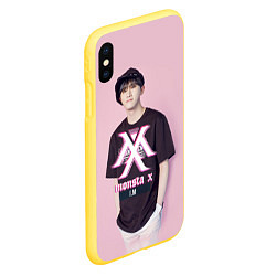 Чехол iPhone XS Max матовый Monsta X: I'm, цвет: 3D-желтый — фото 2