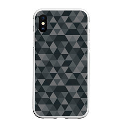 Чехол iPhone XS Max матовый Hipster Gray