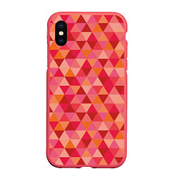 Чехол iPhone XS Max матовый Hipster Red