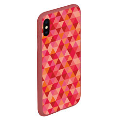 Чехол iPhone XS Max матовый Hipster Red, цвет: 3D-красный — фото 2