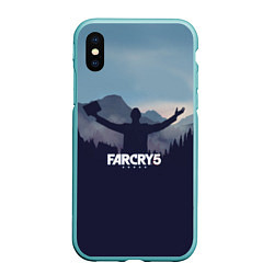 Чехол iPhone XS Max матовый Far Cry 5: Ave Joseph, цвет: 3D-мятный