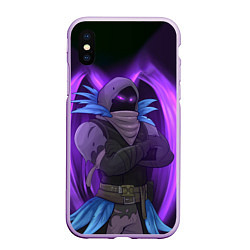 Чехол iPhone XS Max матовый Violet Raven, цвет: 3D-сиреневый