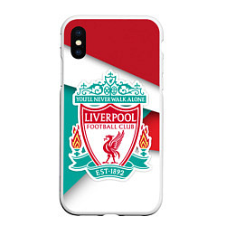 Чехол iPhone XS Max матовый FC Liverpool