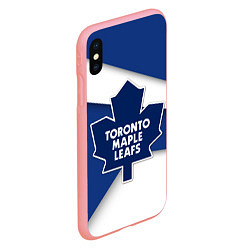 Чехол iPhone XS Max матовый Toronto Maple Leafs, цвет: 3D-баблгам — фото 2
