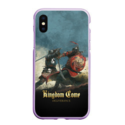 Чехол iPhone XS Max матовый Kingdom Come: Deliverance, цвет: 3D-сиреневый