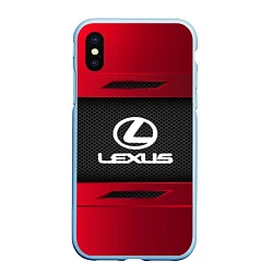 Чехол iPhone XS Max матовый Lexus Sport, цвет: 3D-голубой