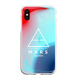 Чехол iPhone XS Max матовый 30 STM: Light Neon