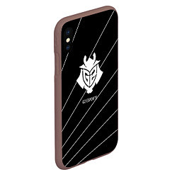 Чехол iPhone XS Max матовый Cs:go - G2 ESPORTS 2022, цвет: 3D-коричневый — фото 2