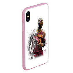Чехол iPhone XS Max матовый Cleveland 23, цвет: 3D-розовый — фото 2