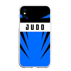 Чехол iPhone XS Max матовый Judo Fighter, цвет: 3D-белый