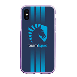 Чехол iPhone XS Max матовый Team Liquid: Lines E-Sport