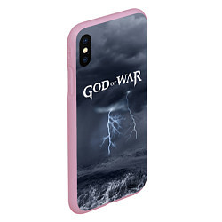 Чехол iPhone XS Max матовый God of War: Storm, цвет: 3D-розовый — фото 2