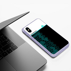 Чехол iPhone XS Max матовый Detroit: RK900, цвет: 3D-светло-сиреневый — фото 2