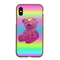 Чехол iPhone XS Max матовый Lil Peep Bear