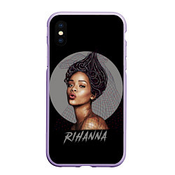 Чехол iPhone XS Max матовый Rihanna