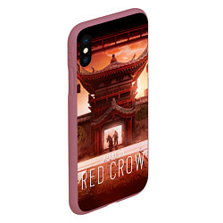 Чехол iPhone XS Max матовый R6S: Red Crow, цвет: 3D-малиновый — фото 2