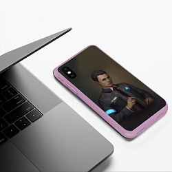 Чехол iPhone XS Max матовый Mr. Connor, цвет: 3D-сиреневый — фото 2