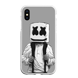 Чехол iPhone XS Max матовый Marshmallow Boy, цвет: 3D-белый