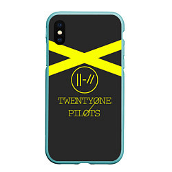 Чехол iPhone XS Max матовый Twenty One Pilots: Yellow Lines