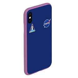 Чехол iPhone XS Max матовый NASA: Special Form, цвет: 3D-фиолетовый — фото 2