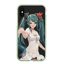 Чехол iPhone XS Max матовый Hatsune Miku