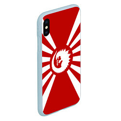 Чехол iPhone XS Max матовый Godzilla: Japan Style, цвет: 3D-голубой — фото 2