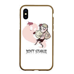 Чехол iPhone XS Max матовый Don't Starve: Wendy, цвет: 3D-коричневый