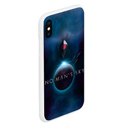 Чехол iPhone XS Max матовый No Man’s Sky: Dark Space, цвет: 3D-белый — фото 2