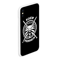 Чехол iPhone XS Max матовый The Witcher: Kaer Morhen, цвет: 3D-белый — фото 2
