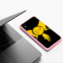 Чехол iPhone XS Max матовый 21 Pilots: Yellow Bird, цвет: 3D-баблгам — фото 2