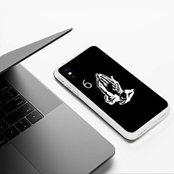 Чехол iPhone XS Max матовый Drake 6IX, цвет: 3D-белый — фото 2