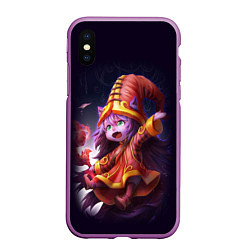Чехол iPhone XS Max матовый Lulu League of Legends, цвет: 3D-фиолетовый