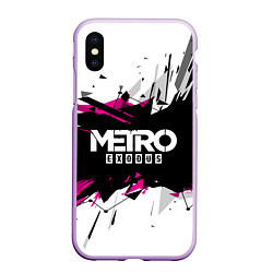 Чехол iPhone XS Max матовый Metro: Exodus Purple, цвет: 3D-сиреневый