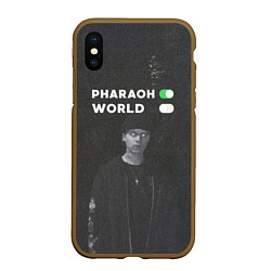 Чехол iPhone XS Max матовый Pharaon On, World Off, цвет: 3D-коричневый