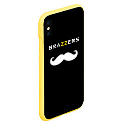 Чехол iPhone XS Max матовый BRAZZERS, цвет: 3D-желтый — фото 2