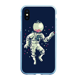 Чехол iPhone XS Max матовый Космонавт и конфеты