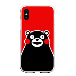 Чехол iPhone XS Max матовый Kumamon Smile, цвет: 3D-белый