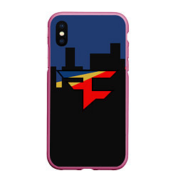 Чехол iPhone XS Max матовый FaZe Clan: Night City