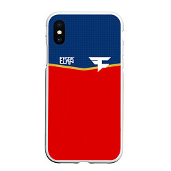 Чехол iPhone XS Max матовый FaZe Clan: Uniform, цвет: 3D-белый