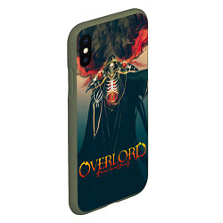 Чехол iPhone XS Max матовый Momonga Overlord, цвет: 3D-темно-зеленый — фото 2