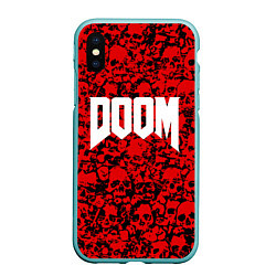 Чехол iPhone XS Max матовый DOOM: Blooded Skuls