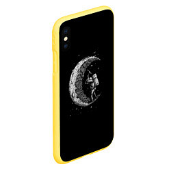 Чехол iPhone XS Max матовый Лунный шахтер, цвет: 3D-желтый — фото 2