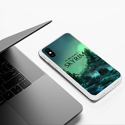 Чехол iPhone XS Max матовый SKYRIM, цвет: 3D-белый — фото 2