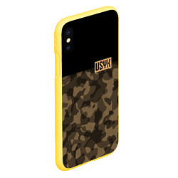 Чехол iPhone XS Max матовый USYK Camo, цвет: 3D-желтый — фото 2