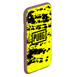 Чехол iPhone XS Max матовый PUBG: Yellow Stained, цвет: 3D-коричневый — фото 2