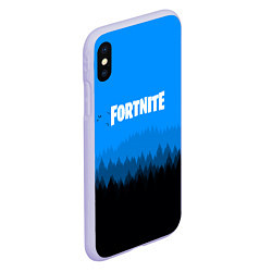 Чехол iPhone XS Max матовый Fortnite: Sky Forest, цвет: 3D-светло-сиреневый — фото 2