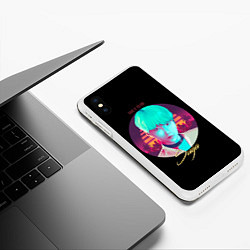 Чехол iPhone XS Max матовый BTS: Give it to me Suga, цвет: 3D-белый — фото 2