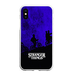 Чехол iPhone XS Max матовый Stranger Things: Moon Biker