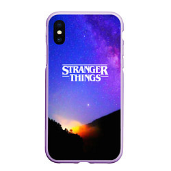 Чехол iPhone XS Max матовый Stranger Things: Space Rising